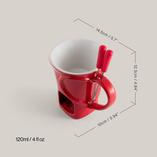Sweetheart Chocolate Fondue Mug Set