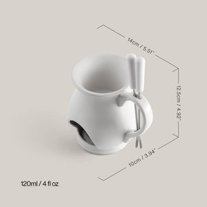 4-Piece Chocolate Fondue Set | Indulge White | Swissmar