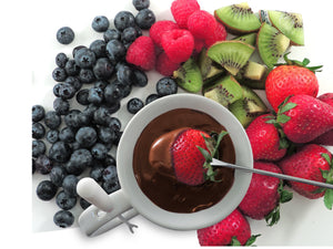 4-Piece Chocolate Fondue Set | Indulge White | Swissmar