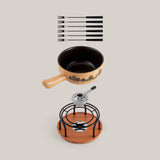 Swissmar Jura Fondue Ceramic 9 Piece Set 2.8 Quart