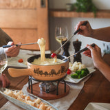 Swissmar Jura Fondue Ceramic 9 Piece Set 2.8 Quart