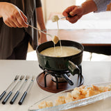 Swissmar Ticino 9 Piece Cast Iron Fondue 9 Piece Set 2 Quart Green