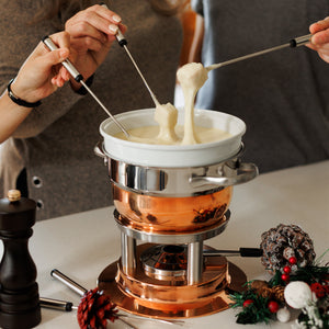 Lausanne 3-in-1 Copper Plated Fondue Set