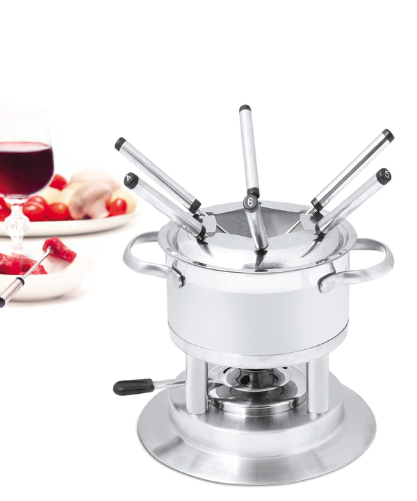 11-Piece Stainless Steel Fondue Set | Arosa | Swissmar