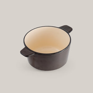 Sierra Metallic Black 3-in-1 Cast Iron Fondue Set