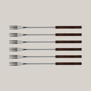 Fondue Forks Set - Cheese & Oil / Broth Fondue – Set of 6