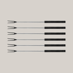Fondue Forks Set - Cheese & Oil / Broth Fondue – Set of 6