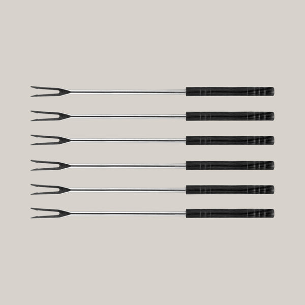 Fondue Forks Set - Cheese & Oil / Broth Fondue – Set of 6