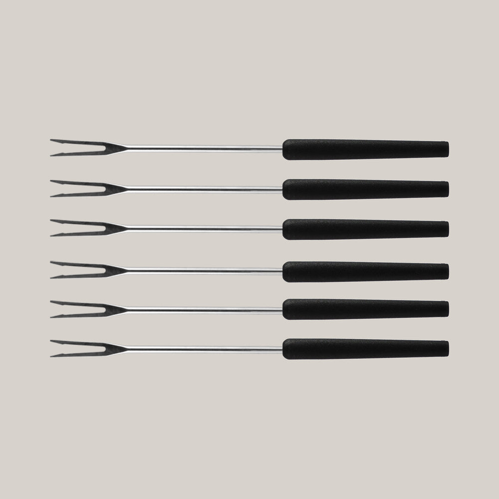 Fondue Forks Set - Cheese & Oil / Broth Fondue – Set of 6