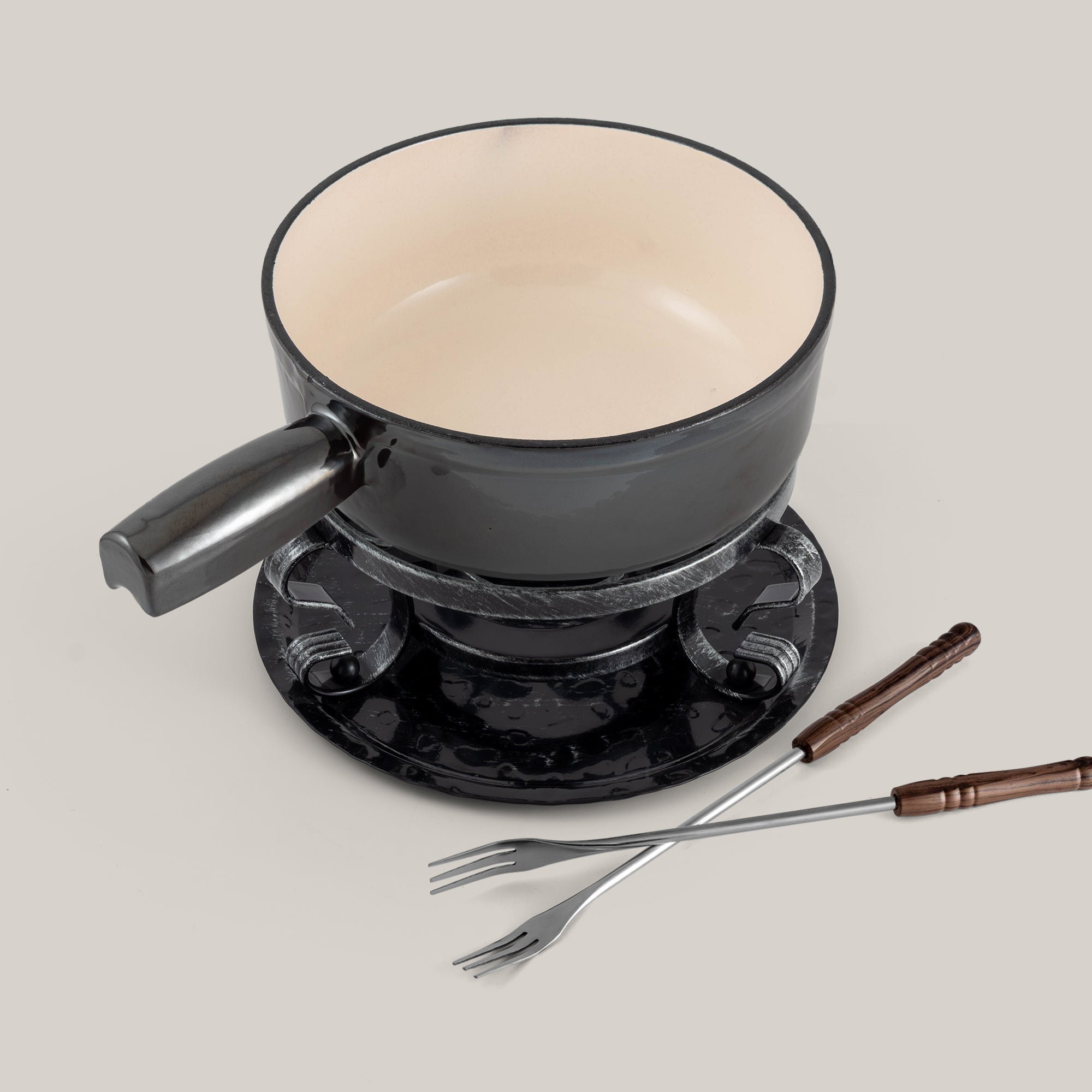 Swissmar Lugano Cast Iron Fondue Set - Thumbnail 4