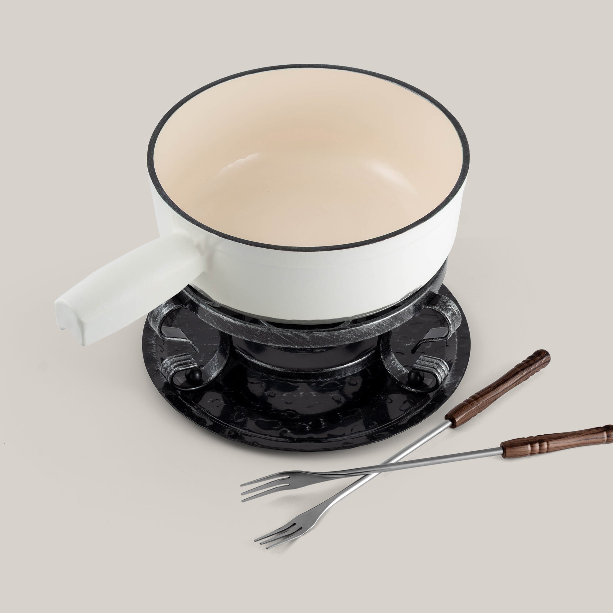 Swissmar Lugano Cast Iron Fondue Set - Thumbnail 5
