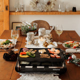Classic Anthracite Cast Iron Raclette Party Grill