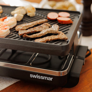 Classic Anthracite Cast Iron Raclette Party Grill