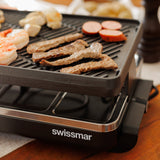 Classic Anthracite Cast Iron Raclette Party Grill