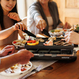 Classic Anthracite Cast Iron Raclette Party Grill