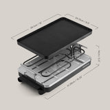 Classic Anthracite Cast Aluminum Raclette Party Grill