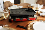 Classic Red Cast Iron Raclette Party Grill