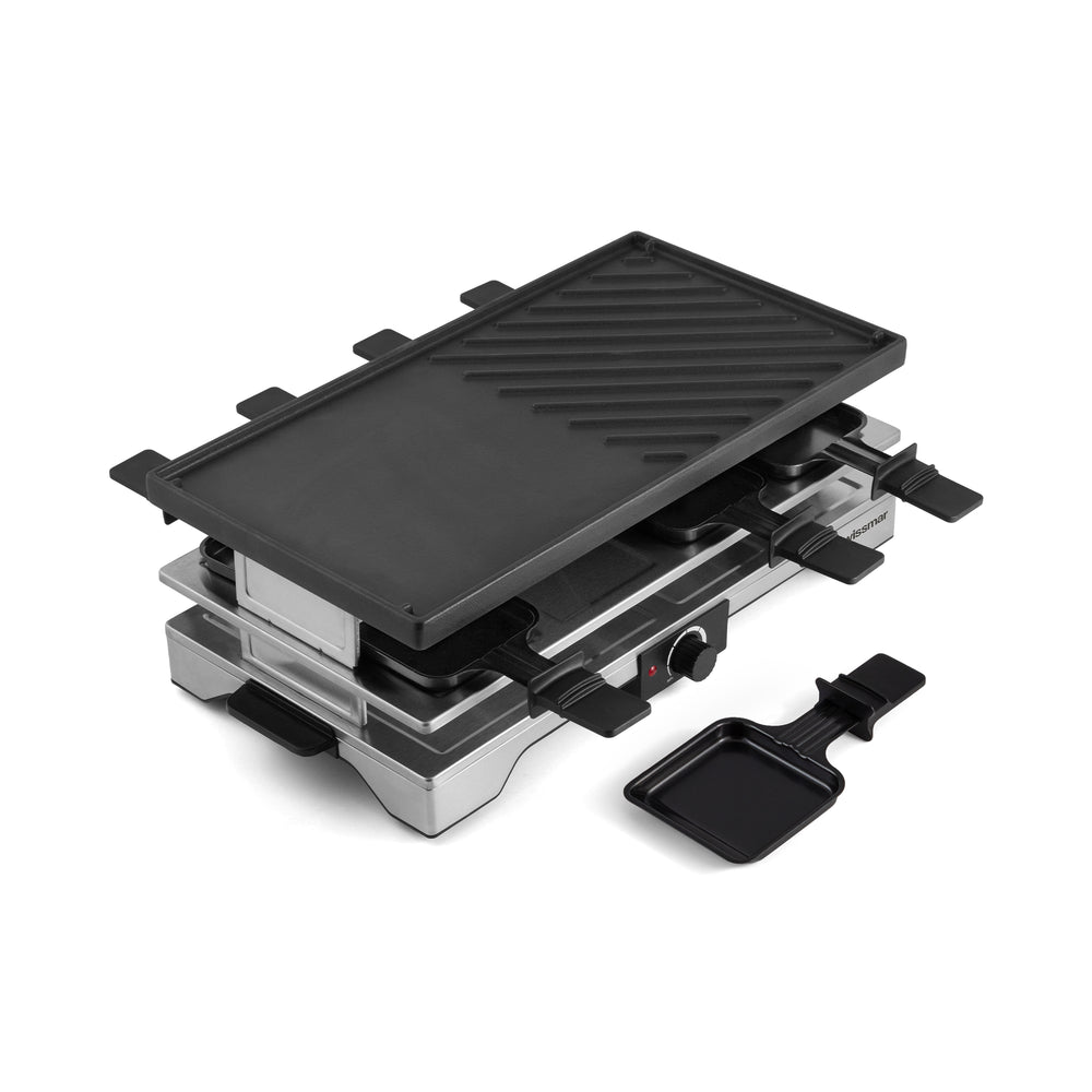Swissmar Verso 8 Person Indoor Outdoor Raclette Cast Iron Top