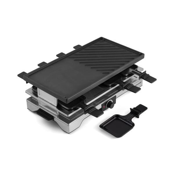 Swissmar Verso 8 Person Indoor Outdoor Raclette Cast Iron Top