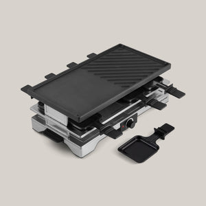 Swissmar Verso 8 Person Indoor Outdoor Raclette Cast Iron Top