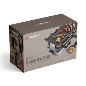 Swissmar Verso 8 Person Indoor Outdoor Raclette Cast Iron Top