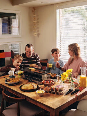 Swissmar Verso 8 Person Indoor Outdoor Raclette Cast Iron Top