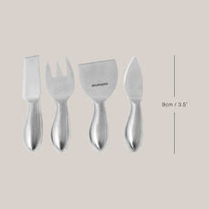 Petite Stainless Steel Cheese Knife Set