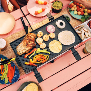 Swissmar Verso 8 Person Indoor Outdoor Raclette Cast Iron Top